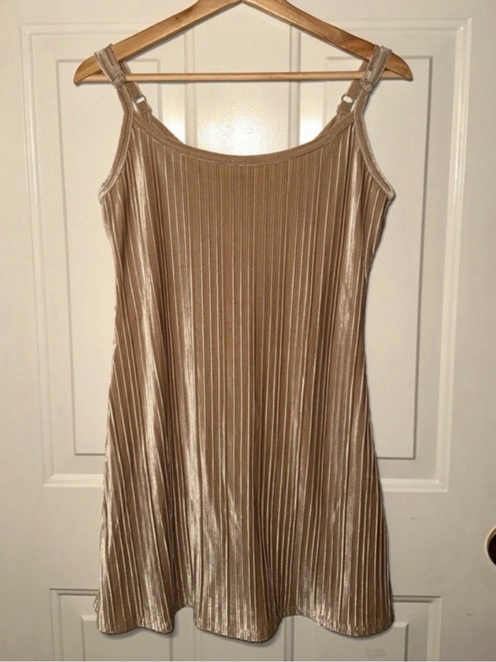 American Eagle Outfitters Velvet Soft Pink Tank Mini Dress